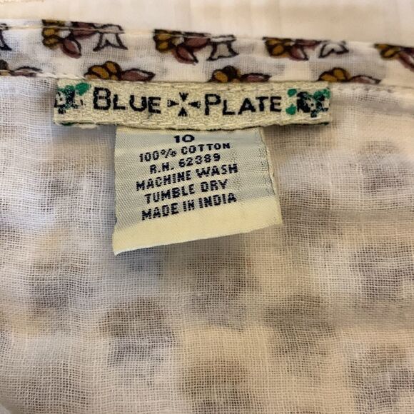 Blue Plate brown and white patterned skirt. Fully lined Size 10 - Picture 6 of 7